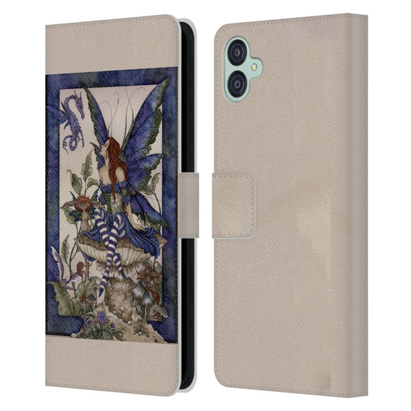 Amy Brown Pixies Bottom Of The Garden Leather Book Wallet Case Cover For Samsung Galaxy M04 5G / A04e