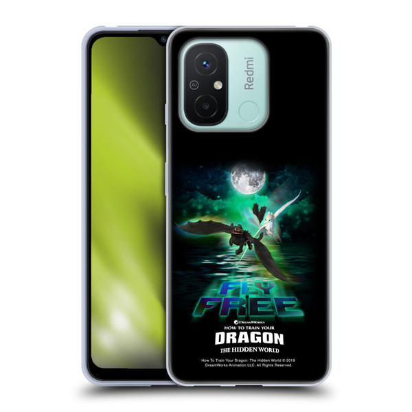 How To Train Your Dragon III Night And Light Toothless & Light Fury Fly Soft Gel Case for Xiaomi Redmi 12C