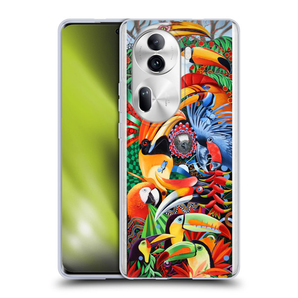 Graeme Stevenson Assorted Designs Birds 2 Soft Gel Case for OPPO Reno11 Pro