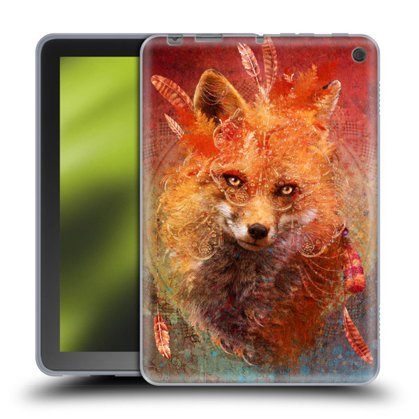 Jena DellaGrottaglia Animals Fox Soft Gel Case for Amazon Fire HD 8/Fire HD 8 Plus 2020
