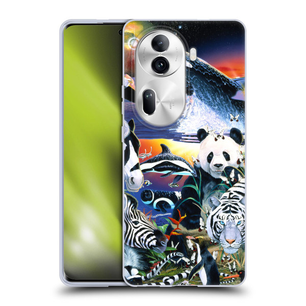 Graeme Stevenson Assorted Designs Animals Soft Gel Case for OPPO Reno11 Pro