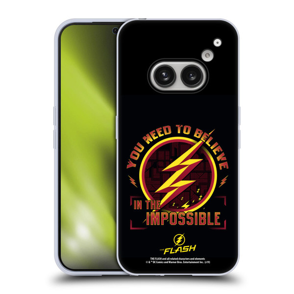 The Flash TV Series Graphics Believe Soft Gel Case for Nothing Phone (2a)