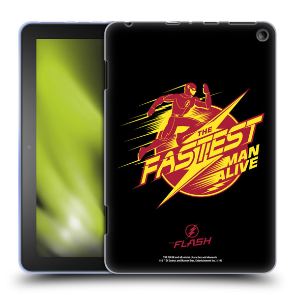 The Flash TV Series Graphics Barry Fastest Man Alive Soft Gel Case for Amazon Fire HD 8/Fire HD 8 Plus 2020