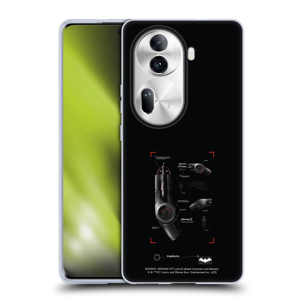 Batman Arkham City Graphics Grappling Gun Soft Gel Case for OPPO Reno11 Pro