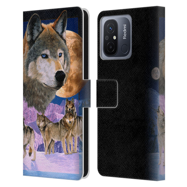 Graeme Stevenson Assorted Designs Wolves Leather Book Wallet Case Cover For Xiaomi Redmi 12C