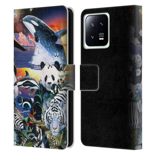 Graeme Stevenson Assorted Designs Animals Leather Book Wallet Case Cover For Xiaomi 13 5G