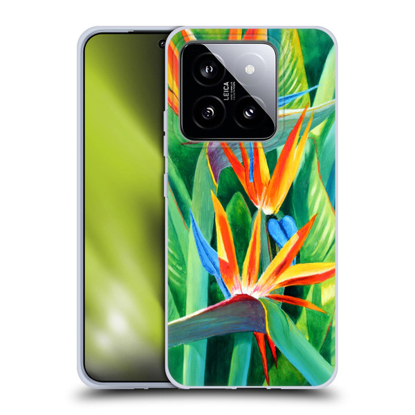 Graeme Stevenson Assorted Designs Birds Of Paradise Soft Gel Case for Xiaomi 14