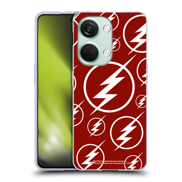 The Flash TV Series Logos Pattern Soft Gel Case for OnePlus Nord 3 5G