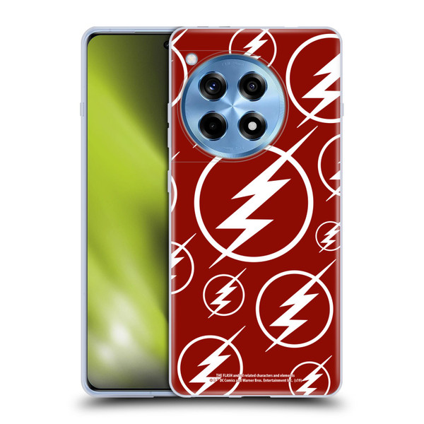 The Flash TV Series Logos Pattern Soft Gel Case for OnePlus 12R