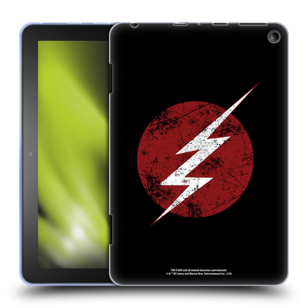 The Flash TV Series Logos Distressed Look Soft Gel Case for Amazon Fire HD 8/Fire HD 8 Plus 2020