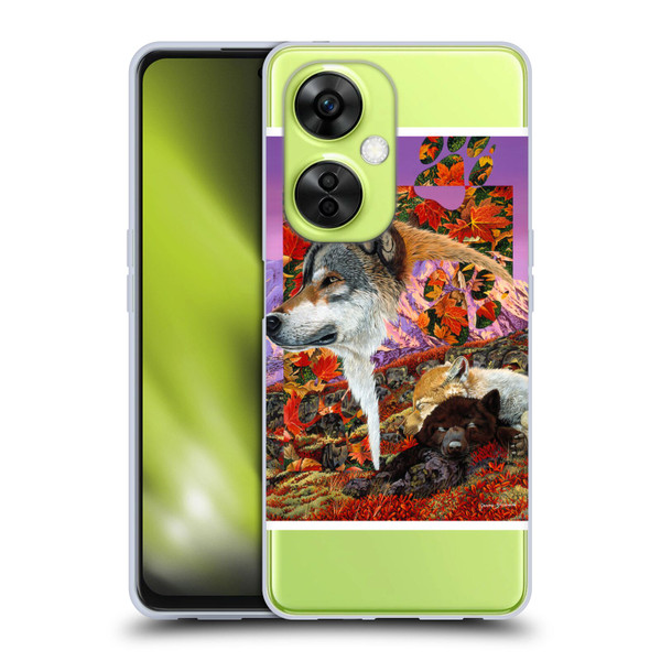 Graeme Stevenson Wildlife Wolves 4 Soft Gel Case for OnePlus Nord CE 3 Lite 5G