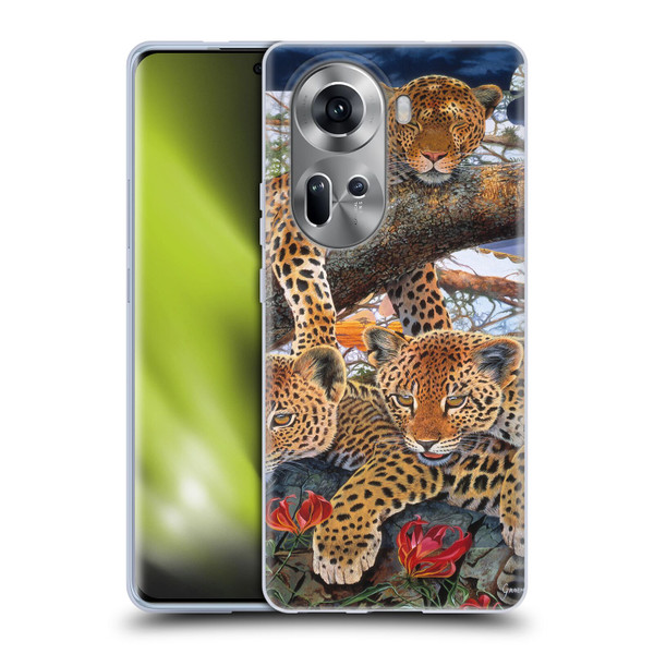 Graeme Stevenson Wildlife Leopard Soft Gel Case for OPPO Reno11