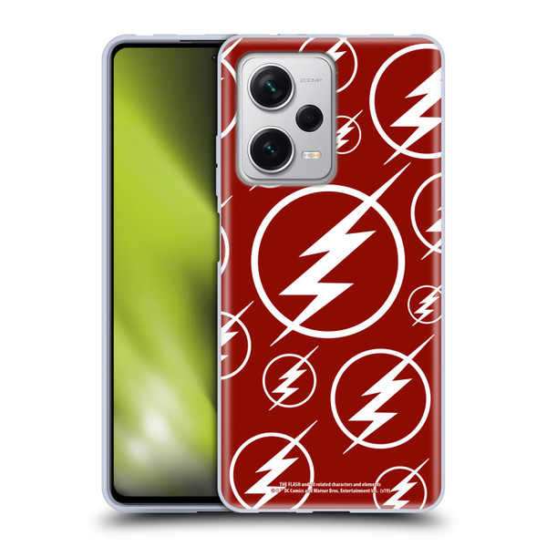 The Flash TV Series Logos Pattern Soft Gel Case for Xiaomi Redmi Note 12 Pro+ 5G
