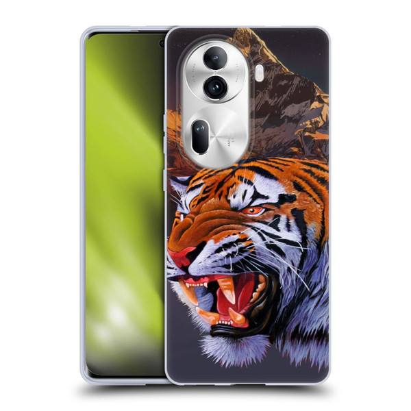 Graeme Stevenson Wildlife Tiger Soft Gel Case for OPPO Reno11 Pro