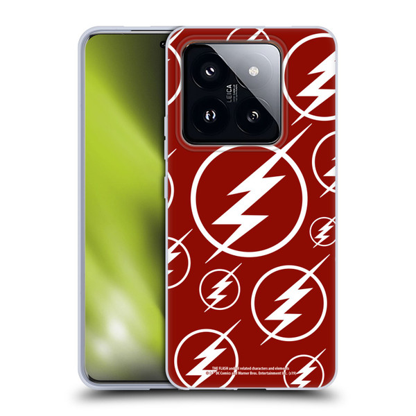 The Flash TV Series Logos Pattern Soft Gel Case for Xiaomi 14 Pro