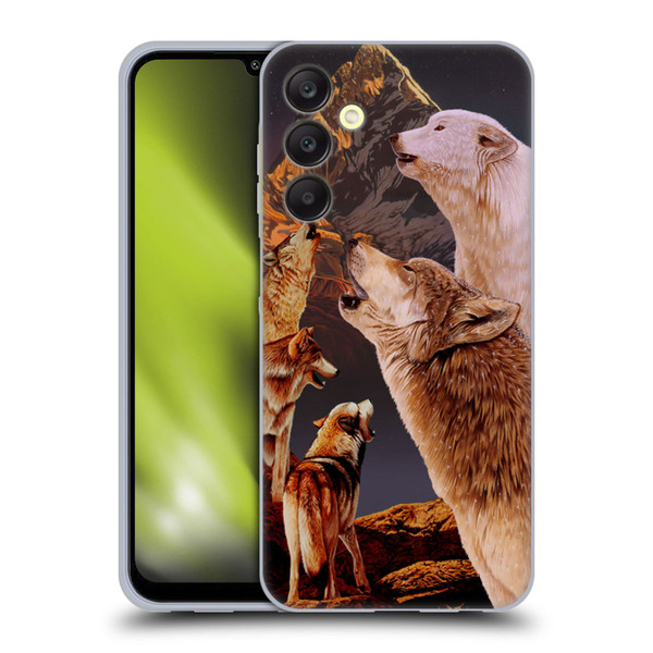 Graeme Stevenson Wildlife Wolves 2 Soft Gel Case for Samsung Galaxy A25 5G