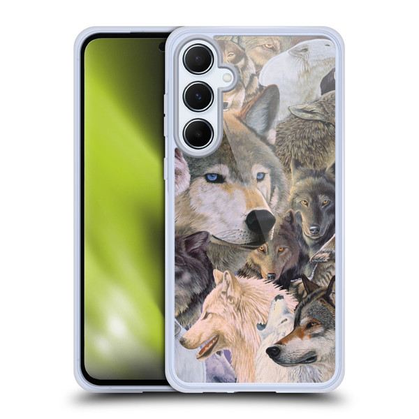 Graeme Stevenson Wildlife Wolves 1 Soft Gel Case for Samsung Galaxy A55 5G