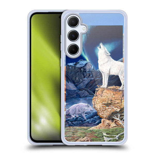 Graeme Stevenson Wildlife Wolves 3 Soft Gel Case for Samsung Galaxy A55 5G