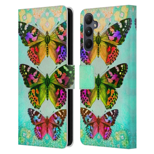Jena DellaGrottaglia Insects Butterflies 2 Leather Book Wallet Case Cover For Samsung Galaxy A05s