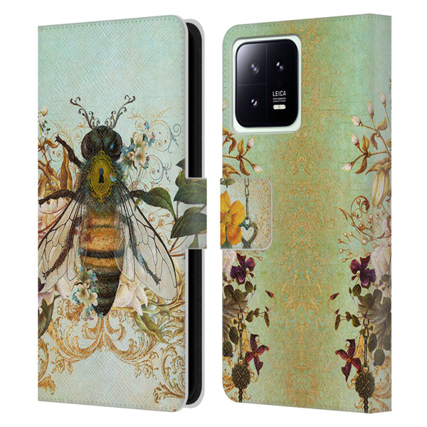 Jena DellaGrottaglia Insects Bee Garden Leather Book Wallet Case Cover For Xiaomi 13 5G