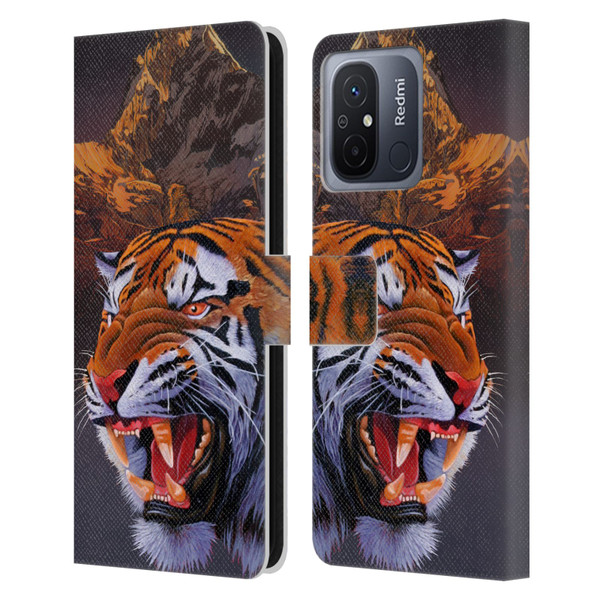 Graeme Stevenson Wildlife Tiger Leather Book Wallet Case Cover For Xiaomi Redmi 12C