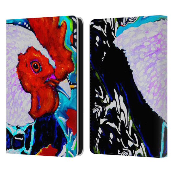 Mad Dog Art Gallery Animals Rooster Leather Book Wallet Case Cover For Amazon Kindle 11th Gen 6in 2022