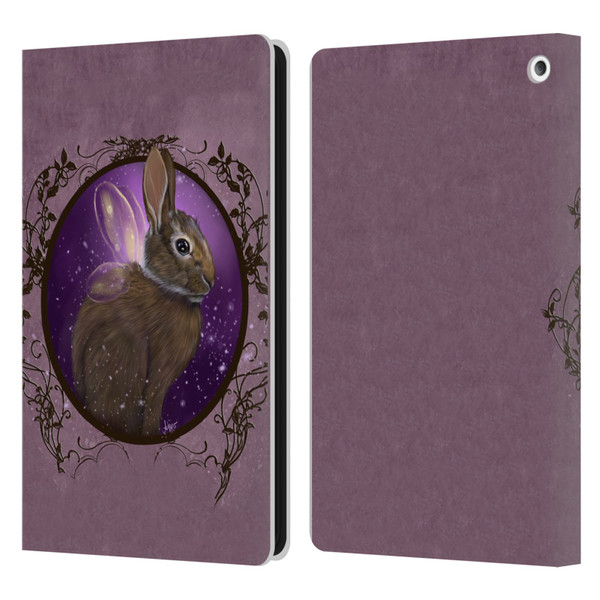 Ash Evans Animals Rabbit Leather Book Wallet Case Cover For Amazon Fire HD 8/Fire HD 8 Plus 2020