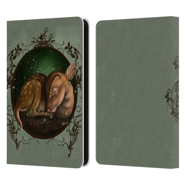 Ash Evans Animals Foundling Fawn Leather Book Wallet Case Cover For Amazon Kindle 11th Gen 6in 2022