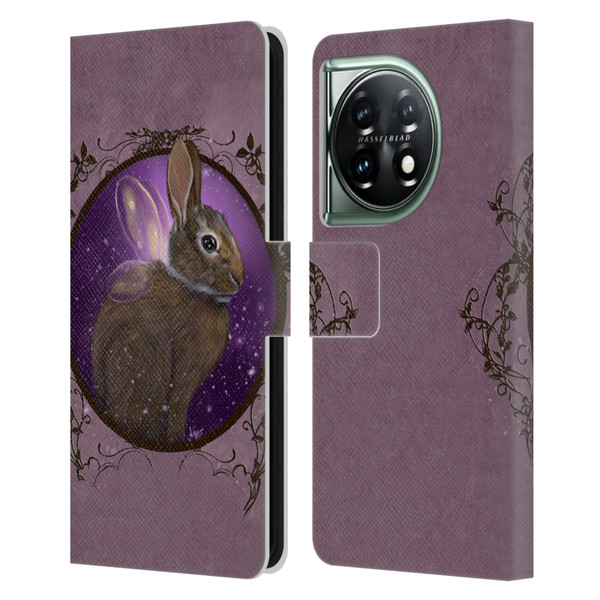 Ash Evans Animals Rabbit Leather Book Wallet Case Cover For OnePlus 11 5G