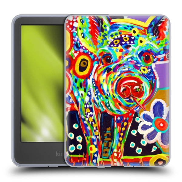 Mad Dog Art Gallery Animals Pig Soft Gel Case for Amazon Kindle 11th Gen 6in 2022