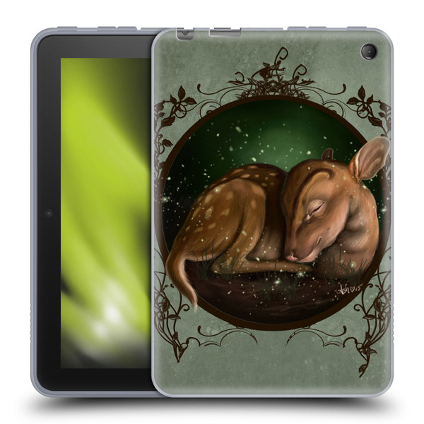 Ash Evans Animals Foundling Fawn Soft Gel Case for Amazon Fire 7 2022