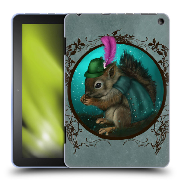 Ash Evans Animals Squirrel Soft Gel Case for Amazon Fire HD 8/Fire HD 8 Plus 2020