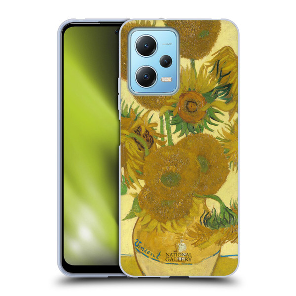 The National Gallery Art Sunflowers Soft Gel Case for Xiaomi Redmi Note 12 5G