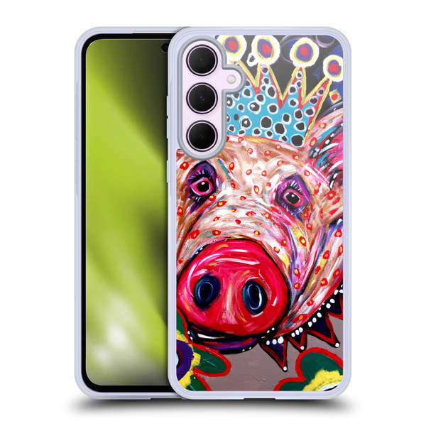 Mad Dog Art Gallery Animals Missy Pig Soft Gel Case for Samsung Galaxy A35 5G