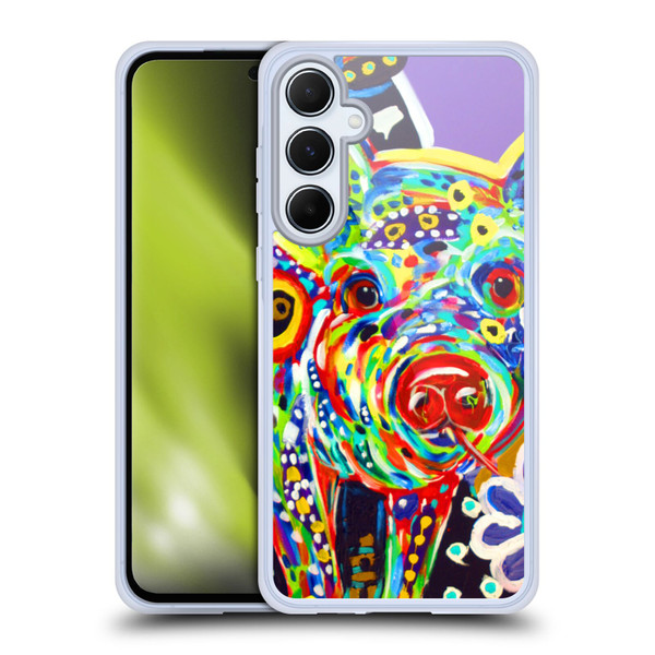 Mad Dog Art Gallery Animals Pig Soft Gel Case for Samsung Galaxy A55 5G