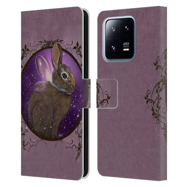 Ash Evans Animals Rabbit Leather Book Wallet Case Cover For Xiaomi 13 Pro 5G