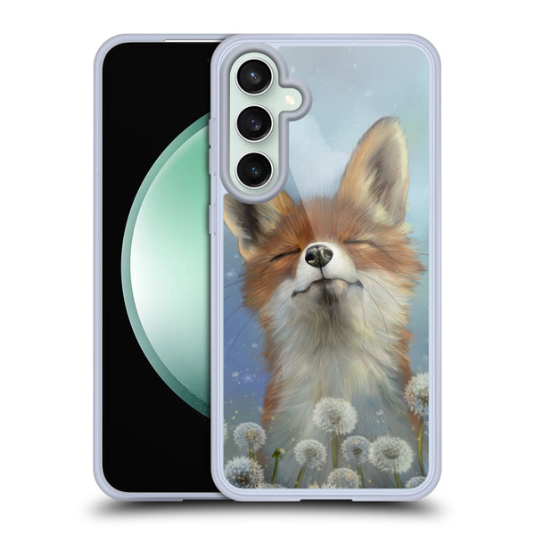 Ash Evans Animals Dandelion Fox Soft Gel Case for Samsung Galaxy S23 FE 5G