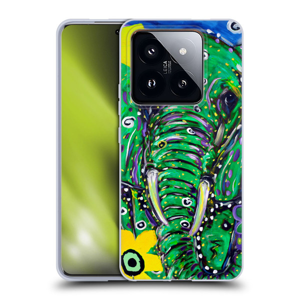 Mad Dog Art Gallery Animals Elephant Soft Gel Case for Xiaomi 14 Pro