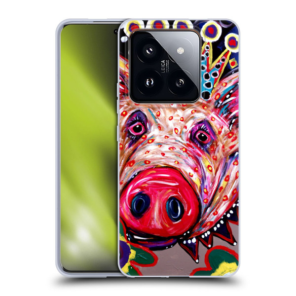 Mad Dog Art Gallery Animals Missy Pig Soft Gel Case for Xiaomi 14 Pro
