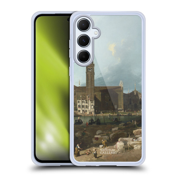 The National Gallery Nature The Stonemason's Yard Soft Gel Case for Samsung Galaxy A55 5G