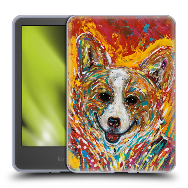 Mad Dog Art Gallery Dog 5 Corgi Soft Gel Case for Amazon Kindle 11th Gen 6in 2022