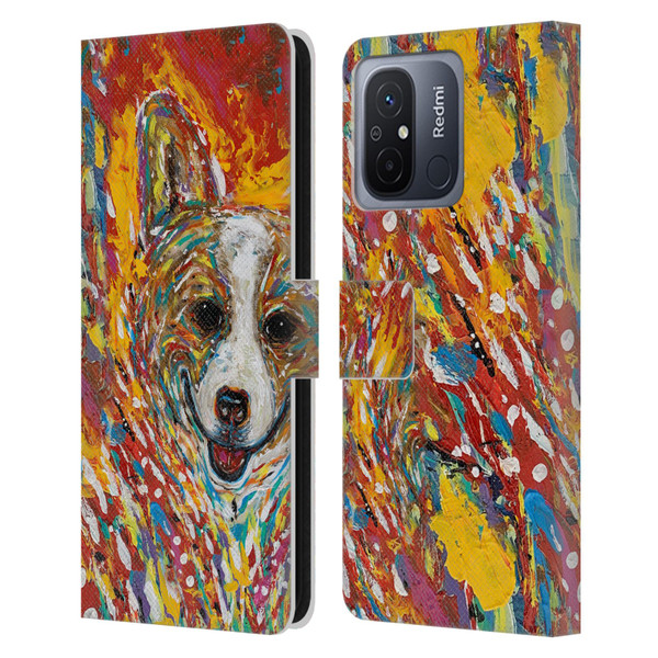 Mad Dog Art Gallery Dog 5 Corgi Leather Book Wallet Case Cover For Xiaomi Redmi 12C