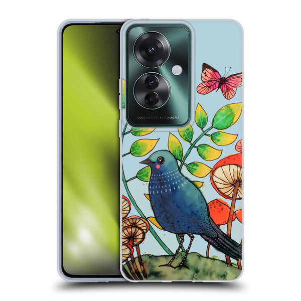 Sylvie Demers Birds 3 Teary Blue Soft Gel Case for OPPO Reno11 F 5G / F25 Pro 5G