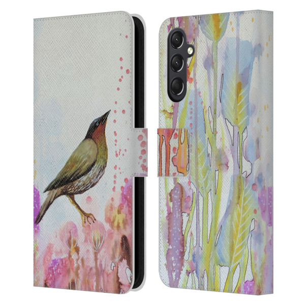 Sylvie Demers Birds 3 Dreamy Leather Book Wallet Case Cover For Samsung Galaxy A24 4G / M34 5G