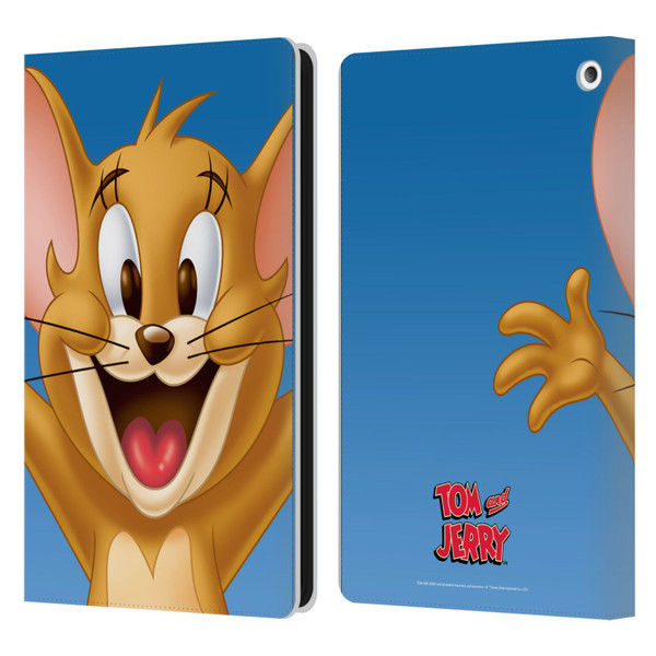 Tom and Jerry Full Face Jerry Leather Book Wallet Case Cover For Amazon Fire HD 8/Fire HD 8 Plus 2020