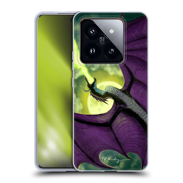 Piya Wannachaiwong Black Dragons Full Moon Soft Gel Case for Xiaomi 14 Pro