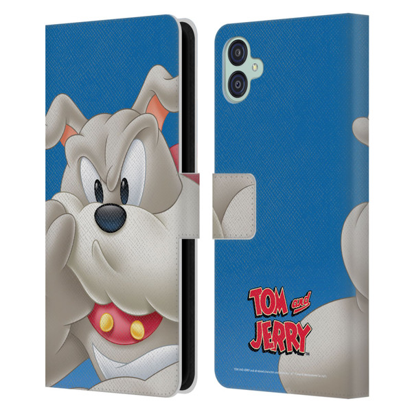 Tom and Jerry Full Face Spike Leather Book Wallet Case Cover For Samsung Galaxy M04 5G / A04e