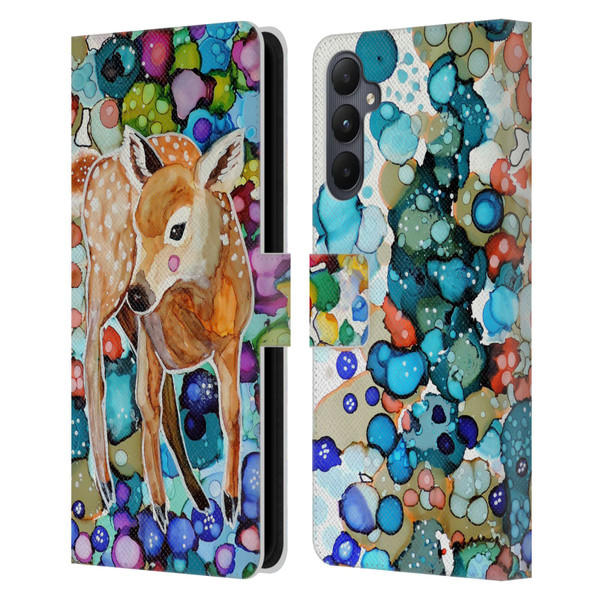 Sylvie Demers Nature Deer Leather Book Wallet Case Cover For Samsung Galaxy A05s