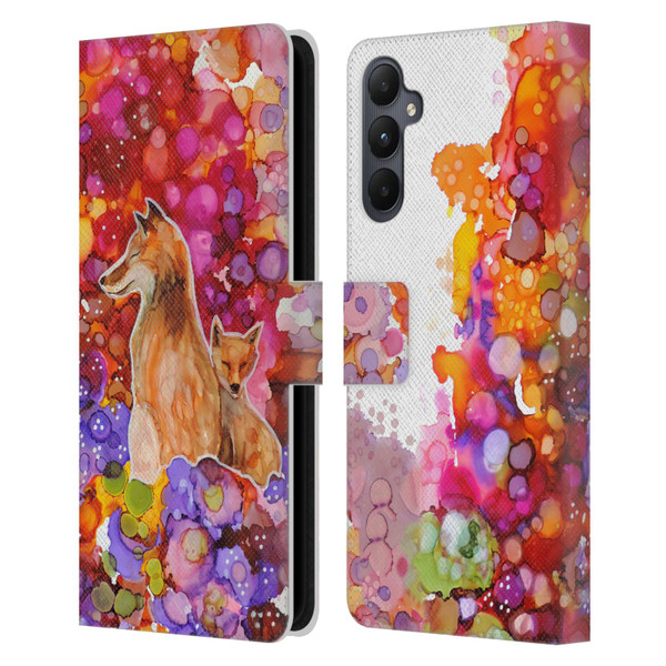 Sylvie Demers Nature Mother Fox Leather Book Wallet Case Cover For Samsung Galaxy A05s