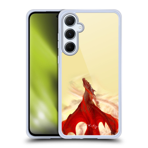Piya Wannachaiwong Dragons Of Fire Mighty Soft Gel Case for Samsung Galaxy A55 5G